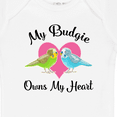 thumbnail image 4 of Inktastic Budgie Parakeet Budgerigar Pet Girls Baby Bodysuit, 4 of 5