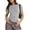 Grey, variant on Womens Short Sleeve Slim Fit Crop Top Going Out Tight-Shirts Summer Basic Tees
