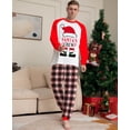 thumbnail image 3 of Pijamas a juego para la familia, nuevo gorro navideño de dibujos animados, pantalones a cuadros con estampado de letras, traje para niños adultos, mono de bebé, ropa para perros, 2022, 3 of 5