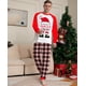 thumbnail image 3 of Pijamas a juego para la familia, nuevo gorro navideño de dibujos animados, pantalones a cuadros con estampado de letras, traje para niños adultos, mono de bebé, ropa para perros, 2022, 3 of 5