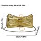thumbnail image 3 of Bolso Hobo para mujer, Bolso de hombro plisado con cadena, Bolso femenino con cordón (dorado), 3 of 9