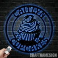 thumbnail image 4 of Craftnamesign Custom Bakery Cupcake Metal Wall Art With LED Light, Personalized Bakery Name Sign, 4 of 5