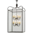 thumbnail image 2 of Meyda 162296 30 in. Square Rennes 12 Light Pendant, Timeless Bronze & Clear Glass, 2 of 5