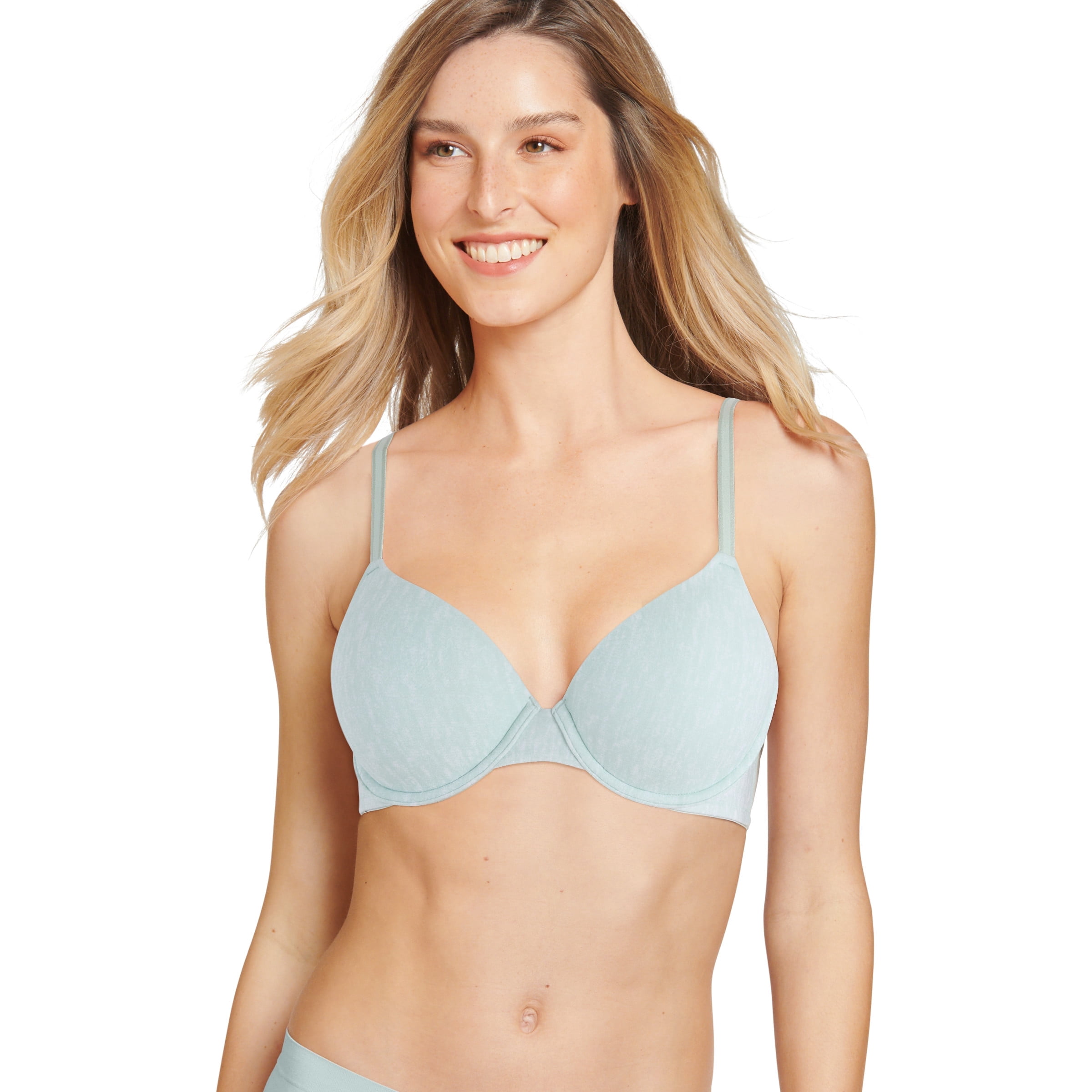 Jockey Women's Smooth & Sleek Microfiber Demi Coverage Underwire T-Shirt Bra