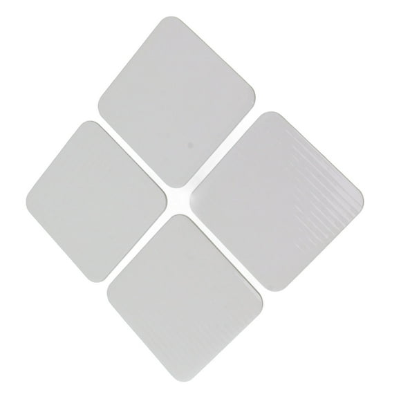 4Pcs Non Slip Rug Grips Washable Reusable Non Skid Carpet Sticker Anchor Detachable White