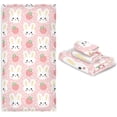 thumbnail image 6 of Coolnut 3 PCS Towel Cute White Bunny Cotton Bath Towel Set (1 Bath Towel, 1 Hand Towel, 1 Washcloth) for Bathroom, Super Soft and Quick Dry Towels, 6 of 6