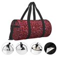 thumbnail image 3 of Xecao Red Glitter Print Travel Duffle Bag, Bag Carry On Tote Bags for Women, Travel Sport Gym Bag for Men, Hospital Bag for Labor and Delivery, 3 of 6