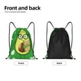 thumbnail image 5 of Kdxio Avocado with Glasses Print Drawstring Backpack Bag,Waterproof Draw String Back Sack, Gym Drawstring Bags Swim Bag For Unisex, 5 of 9