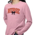 thumbnail image 2 of Halloween Nurse Long Sleeve Shirt Unisex 3X-Large Pink, 2 of 5