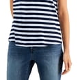 thumbnail image 3 of Style & Co Petite Striped Cotton T-Shirt Industrial Line PS, 3 of 3