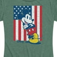 thumbnail image 3 of Disney - Americana - Mickey Vertical American Flag - Women's Short Sleeve Graphic T-Shirt, 3 of 5