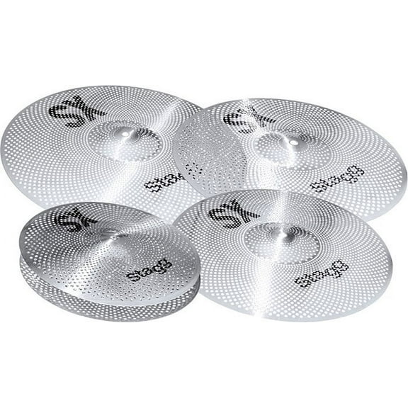 Silent cymbal set for practice