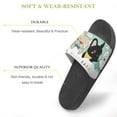 thumbnail image 3 of GZHJMY Stylish Slides for Women Men, Cute Doodle French Bulldog Soft Flexible Slip-on Sandals Slippers, 3 of 7