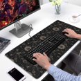 thumbnail image 2 of Long Mouse Pads for Desk,Black Gothic Sun Planet Moon Pattern Desk Mats on Top Of Desks, Desk Mouse Pad Extra Large with 3mm Non-Slip Base and Stitched Edge for Gaming,Office,Work,Home 31.5"x15.7", 2 of 6