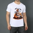 thumbnail image 2 of Graphic Tees Baggy Shirts for MenHalloween (1) Crew Neck Streetwear T Shirts Casual Summer Sports Best Sizes, 2 of 5