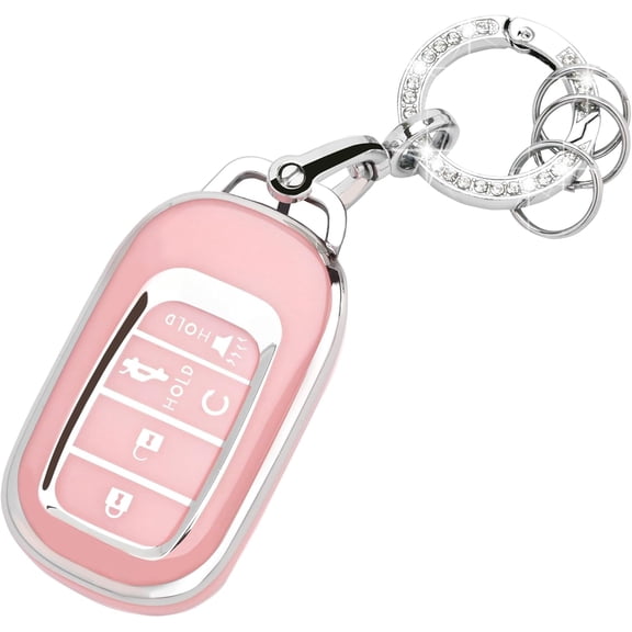 for Honda Key fob Cover - Soft TPU Car Key Case Protector Fit for 2022 2023 2024 Honda Accord Civic HR-V CR-V Pilot Odyssey Smart Remote Key