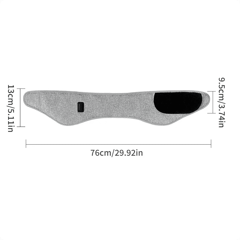 Heated Full-Wrap Headband with Red Light Therapy – 3 Heating Modes for Daily Relaxation and Unisex Comfort
