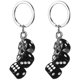 thumbnail image 1 of GOOHOCHY 2 PCS DICE Keychains Dice Charm Keychan, 1 of 7