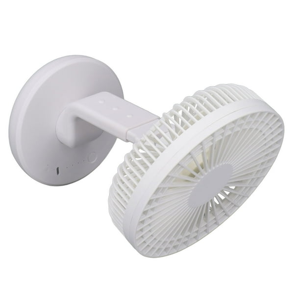 Pequeño ventilador de escritorio con carga USB, velocidad del viento ajustable, 30 grados, giratorio, silencioso, 1200mAh, miniventiladores para estudiantes