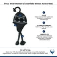 thumbnail image 4 of Polar Wear  Snowflake Winter Aviator Hat (Women), 4 of 4