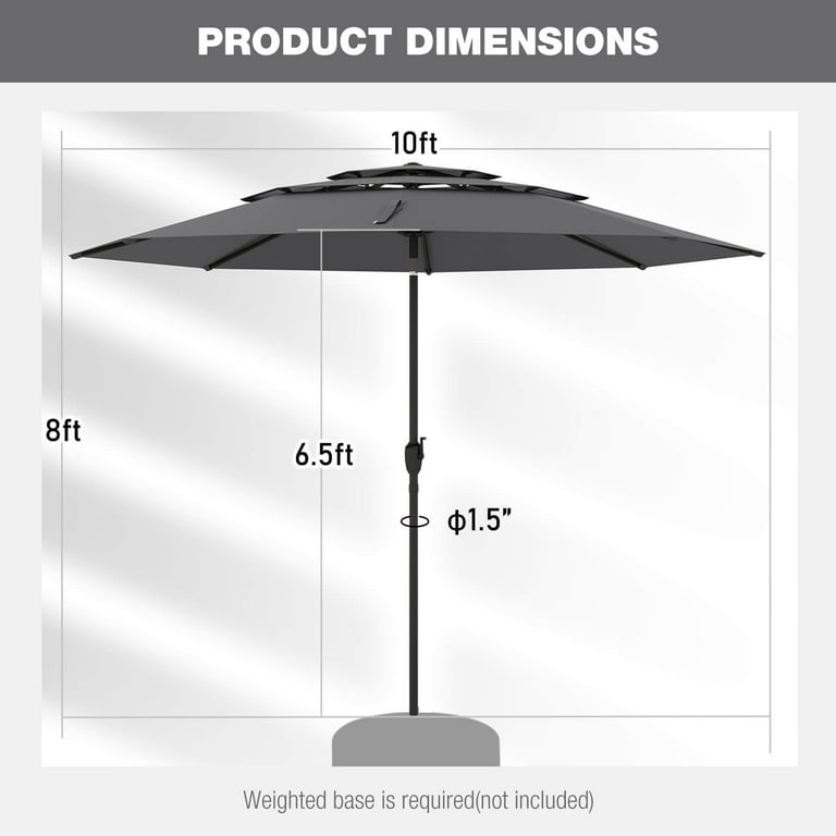 cream and black scalloped patio umbrella Amazon.com: SAFAVIEH Outdoor - Venice 9-Foot Crank Patio Umbrella - Yellow  & White Canopy - Brown Aluminum Pole - Single Scallop Trim Design
