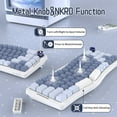 thumbnail image 5 of ATTACK SHARK AKS068 Alice Layout Wired Mechanical Keyboard, Gasket Mount 68 Keys Ergonomic 60% Gaming Keyboard USB-C, VIA-Programmable, Hot-Swappable Tactile Switch, RGB Backlit, Knob, NKRO, PC/MAC, 5 of 12