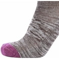 thumbnail image 2 of EnerWear 4 Pairs Women's Stripes Merino Wool Outdoor Hiking Trail Crew Sock Size: US 9-11/Shoe Size 4-10½, 2 of 10