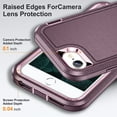 thumbnail image 5 of for iPhone SE 2020 Case,for iPhone 2022 Case,for iPhone 8/7/6S/6 Case with Kickstand,Slim Fit Heavy Duty Protection Shockproof Anti-Scratch Protective Sturdy Hard Case,Purple/Pink, 5 of 18