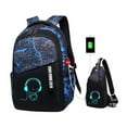 thumbnail image 3 of LNMQLPDBS Men's Backpack Junior High School Student Backpack Backpack Computer Bag Load Reducing And Wear, 3 of 3