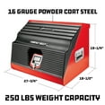 thumbnail image 3 of Powerbuilt 26 Inch Rapid Box Portable Slant Front Toolbox - Red - 240311, 3 of 7