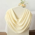 thumbnail image 4 of BalsaCircle Ivory Ruched Swag Back Premium Spandex Stretchable Banquet Chair Cover Party Events Decorations Supplies, 4 of 8