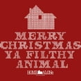thumbnail image 2 of Women's Home Alone Merry Christmas Ya Filthy Animal Cross Stitch Graphic Tee Red X Large, 2 of 4