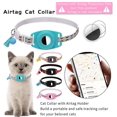 thumbnail image 2 of Cat Collar With Bell Compatible With Air Tag, Adjustable Breakaway Kitten Collars With Safety Buckle, 2 of 4