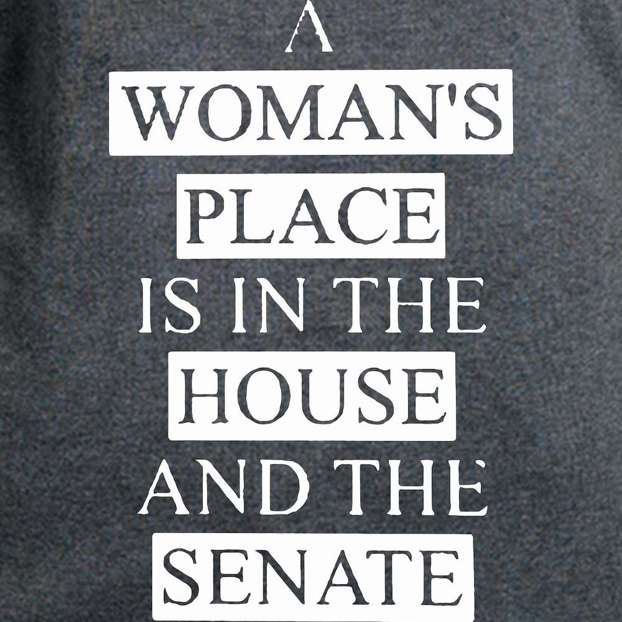 CafePress - A Woman Place Is In The House Shirt T Shirt - Women's Traditional Fit Dark T-Shirt - image 3 of 4