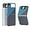 Black&Blue, variant on Aramid Fiber Case for Samsung Galaxy Z Flip 4 Case Aramid Fiber Thin Fit Slim Minimalist 6 FT Military Grade Drop Protection Case with Wireless Charging, Black&Silver