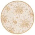 thumbnail image 2 of Safavieh Chelsea Benedict Bordered Area Rug, Ivory/Gold, 4' x 4' Round, 2 of 11