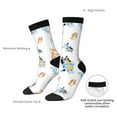 thumbnail image 5 of Lsque Bluey Printed Men's Crew Socks, Soft Durable Breathable Moisture-Wicking with Odor Control Cotton socks, 5 of 7