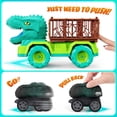 thumbnail image 4 of Camión de juguete con forma de dinosaurio JoyBuilders 18 en 1 para niños de 3 a 5 años con coches, 4 of 7