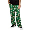 thumbnail image 3 of Rick and Morty Happy Human Holidays Green Lounge Pants (Adult Medium), 3 of 5