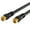 Black, variant on 50FT Black RG6 Dual Shield Coaxial Cable – F-Type Male Extension Cord for HDTV, Cable TV, Satellite Dish, Antenna & Digital Audio/Video, Indoor/Outdoor High-Performance Use