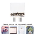 thumbnail image 4 of 60pcs Picture Hanging Nails Office Hanging Picture Hook Pin Copper-head Nails, 4 of 5