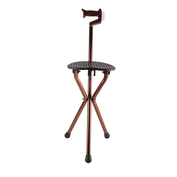 Bastones Plegables Con Asiento, Bastón Plegable, Silla, Taburete, Bastón De Vije, aleación De Aluminio Con Agarre Antideslizante Para Personas Mayores