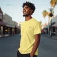 thumbnail image 4 of Dalix Lil Coffee Embroidered Cotton Tee Lightweight Jersey Mens in Yellow 4XL XXXX-Large, 4 of 5