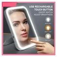 thumbnail image 2 of Led Makeup Mirror Touch Screen 3 Light Mirrors Vanity Mirroir Standing Make Up Magnifying Cosmetics Mirror Light ,Widely Use, 2 of 7