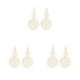 thumbnail image 1 of Pendientes de mujer Sonducket aro de moda flor gota de oreja joyería de compromiso Oro, 1 of 6