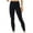 Black-05, variant on Yoga Pants for Womens Elastic High Waist Workout Tights Solid Ribbed Seamless Running Leggings