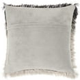 thumbnail image 2 of Nourison Illusion Shag Decorative Throw Pillow, 20" x 20", Black/Silver, 2 of 2