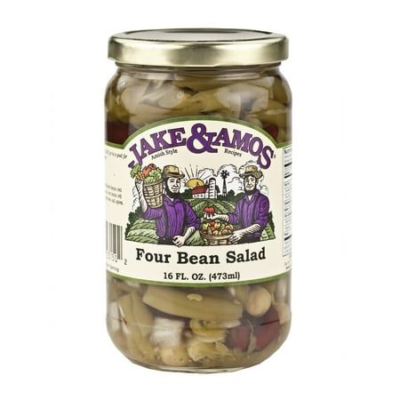 Jake & Amos Four Bean Salad 16 oz. Jar (2 Jars) (The Best Bean Salad)