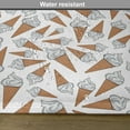 thumbnail image 6 of Ambesonne Sweets Place Mats Set of 4, Yummy Desert Gelato, Standard Size, Pearl Pale Caramel, 6 of 6