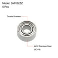 thumbnail image 2 of Uxcell Miniature Deep Groove Ball Bearing Double Shield Type Stainless Steel 2x5x2.5mm, 2 of 4